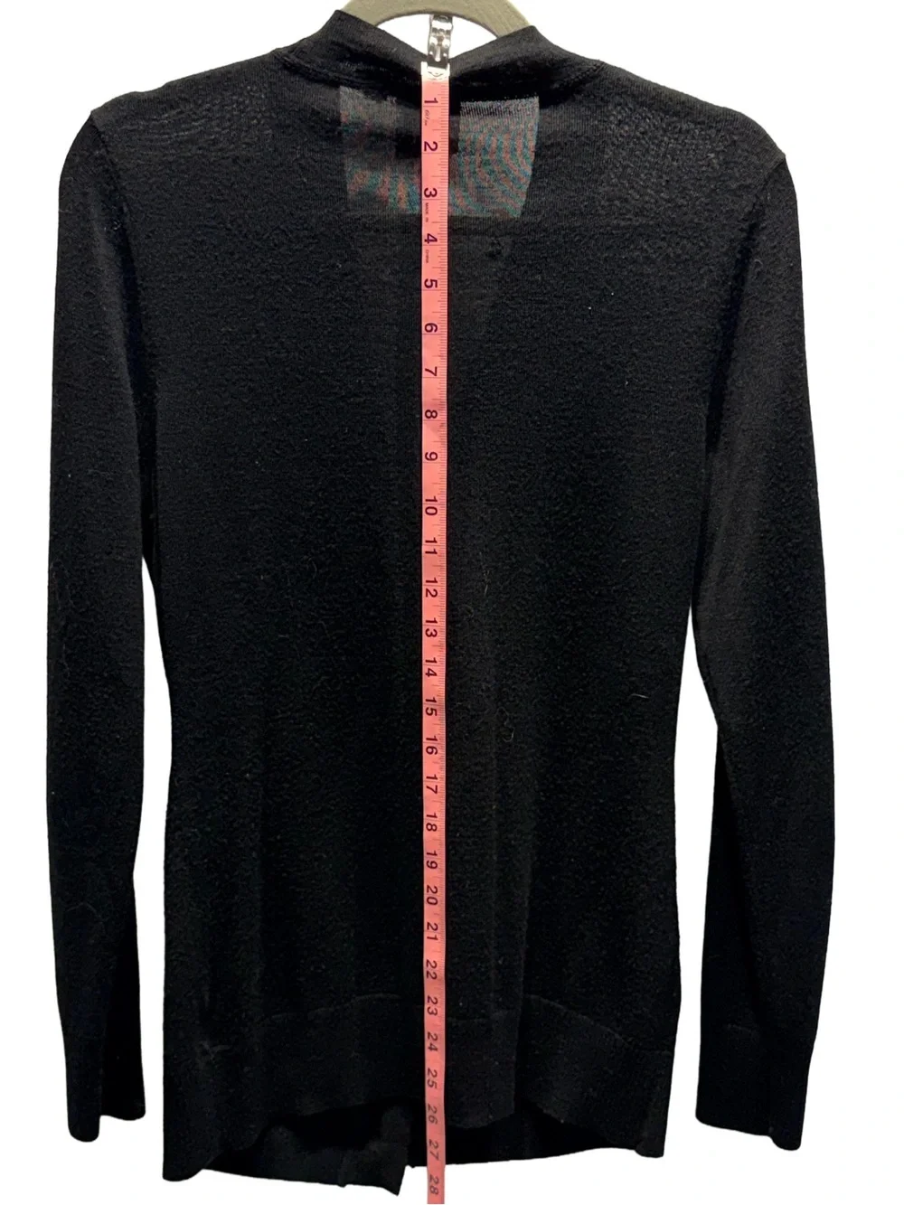 Tory Burch Black Cardigan with Gold Logo Buttons - Size M